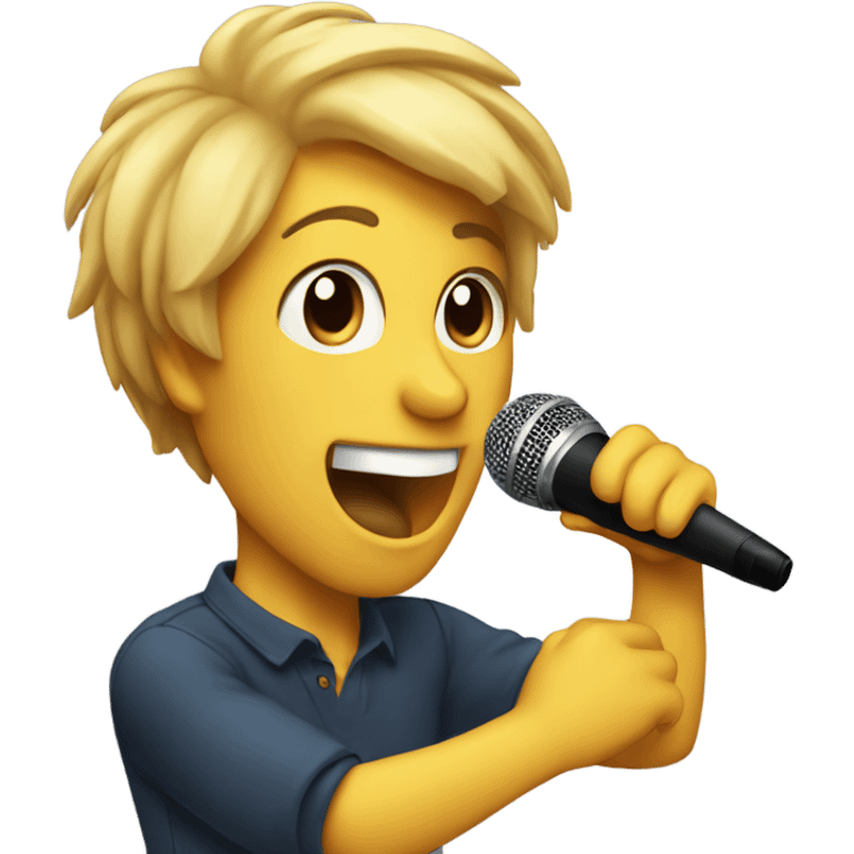 SINGING WITH A MICRPHON emoji