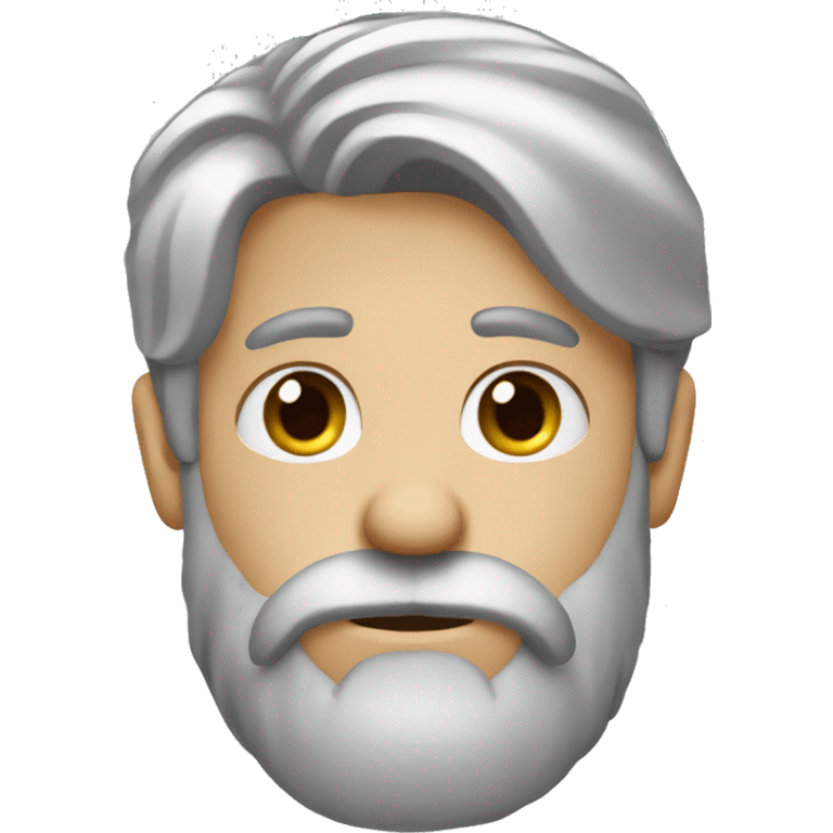 Single face palm grey hair beard emoji