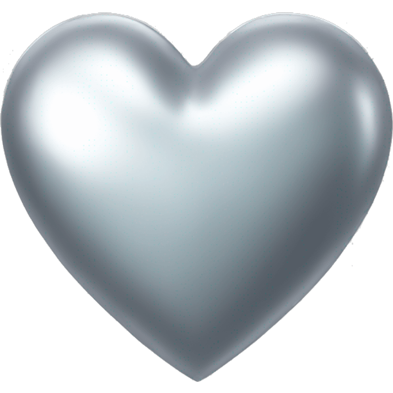 silver shiny heart emoji