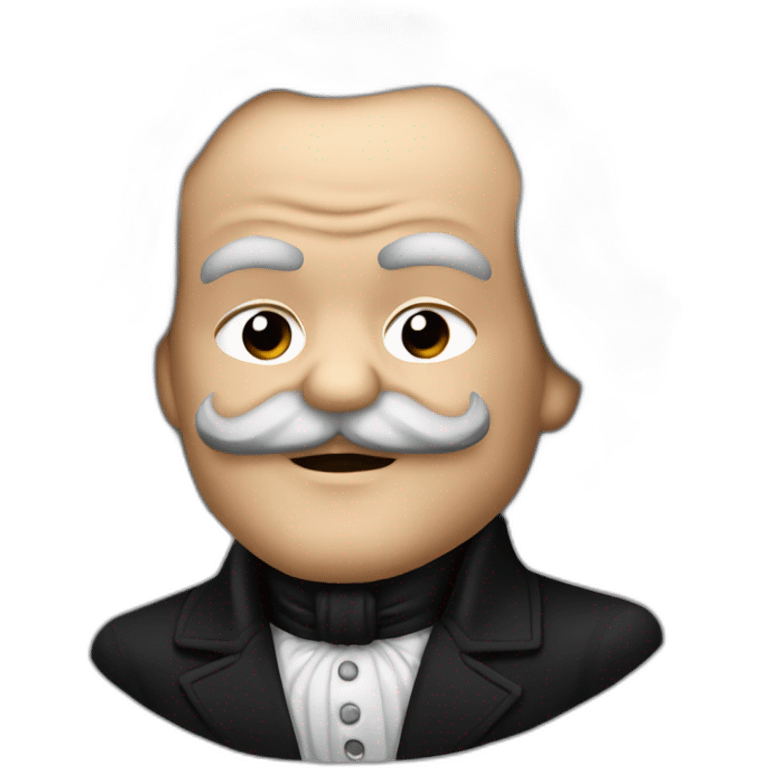 Karl Marx in KISS makeup emoji