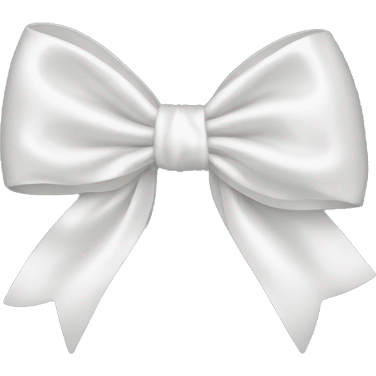 white satin bow emoji