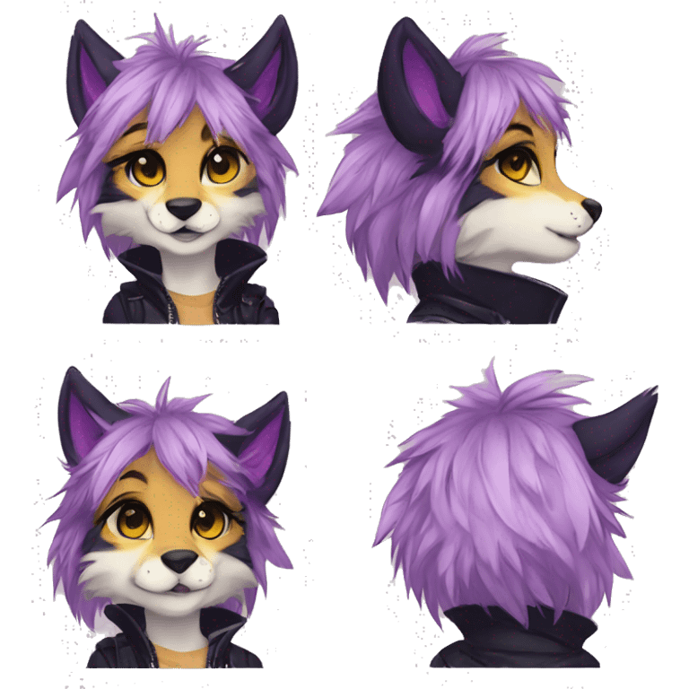 Shy punk anthro furry by Falvie, LiLaiRa, griffsnuff, AngieWolf emoji