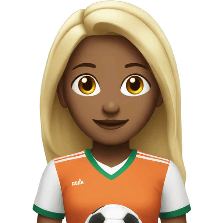 Soccer girl emoji