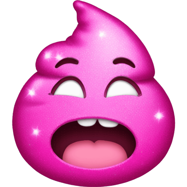 pink sparkly poop emoji  emoji