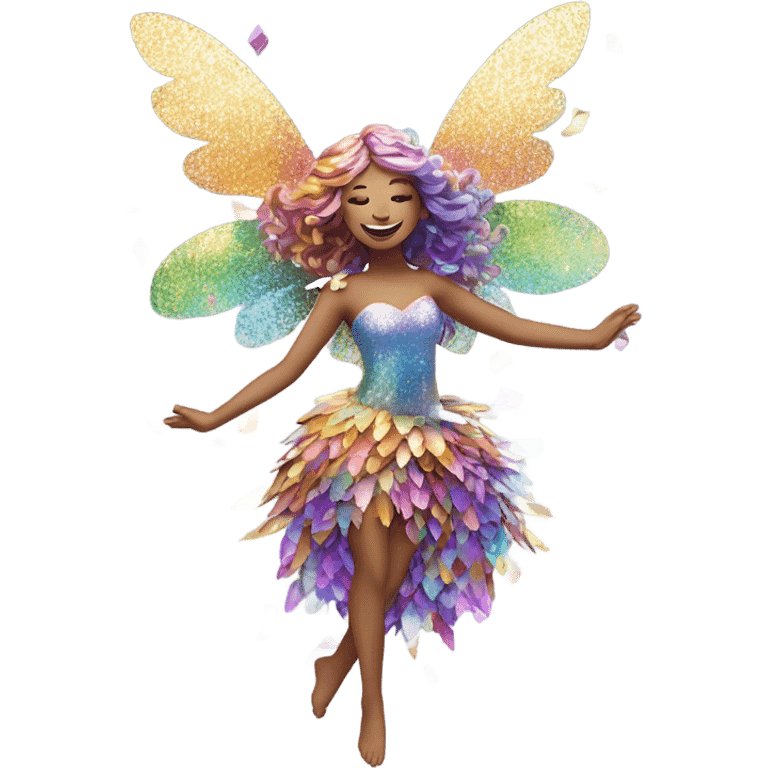 Confetti fairy emoji