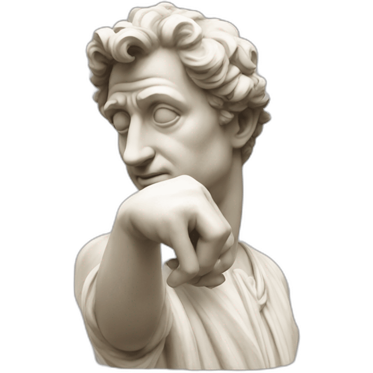 italian statue doing pinched fingers emoji