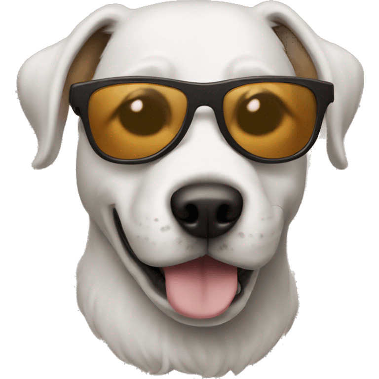 Dog w sunglasses emoji