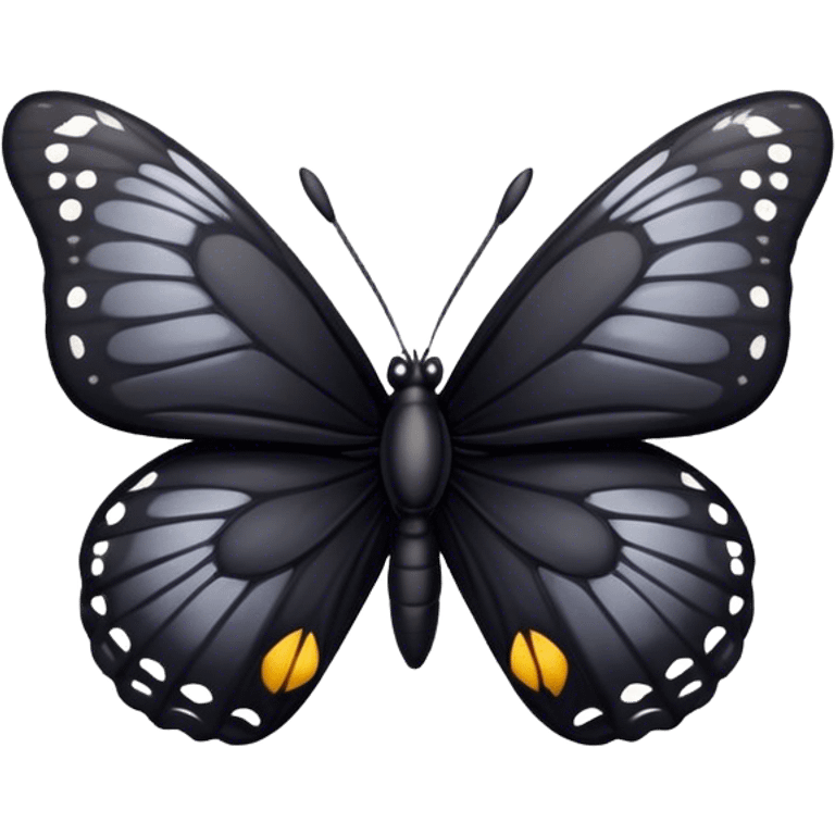 Black butterfly  emoji