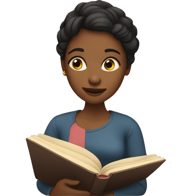 woman reading a book  emoji