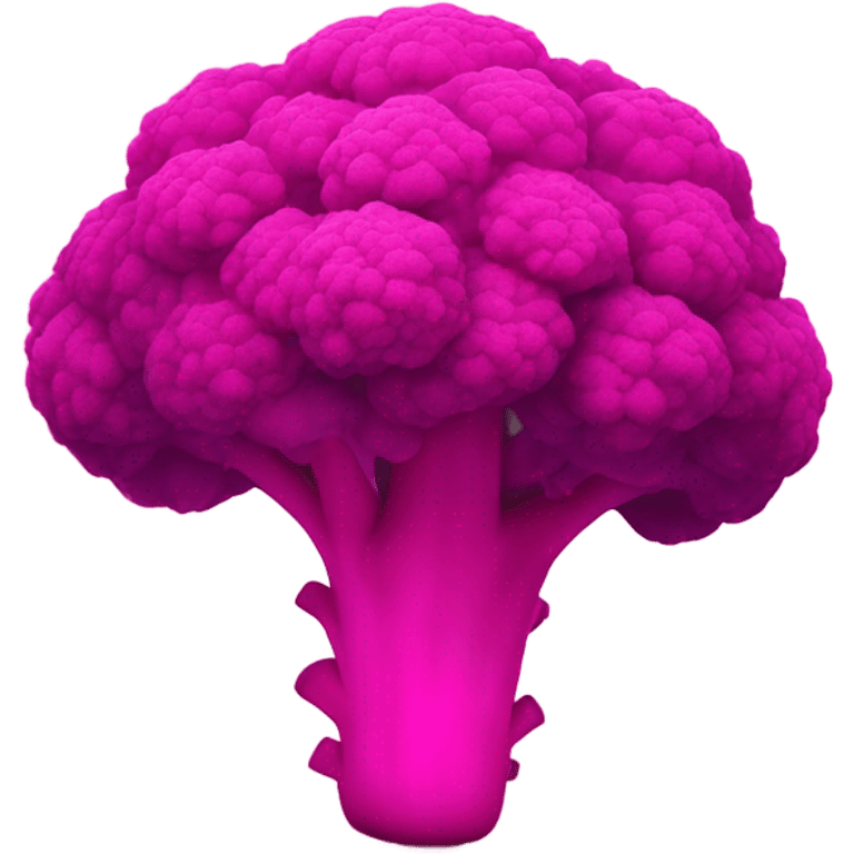 Hot pink ombre broccoli  emoji