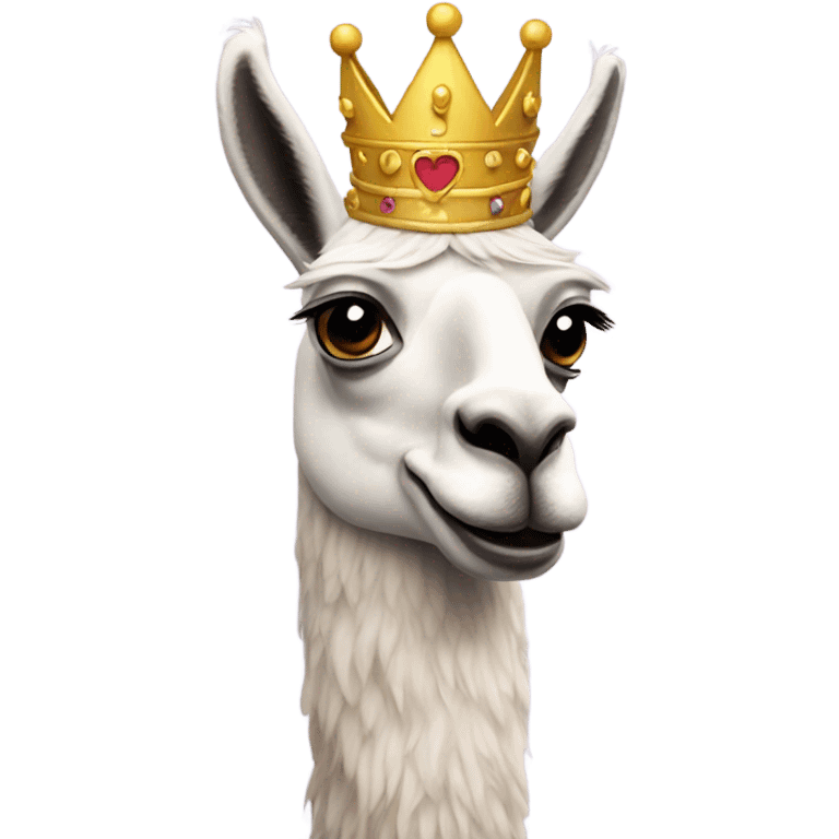 Llama with crown  emoji