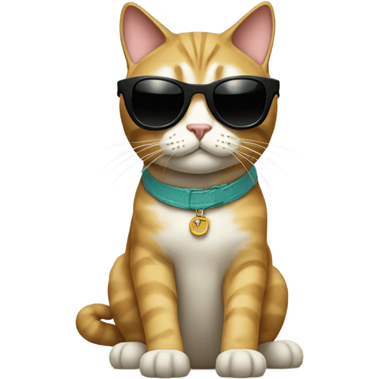 Cat with sunglasses emoji