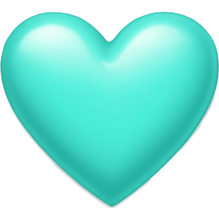 Tiffany blue heart emoji