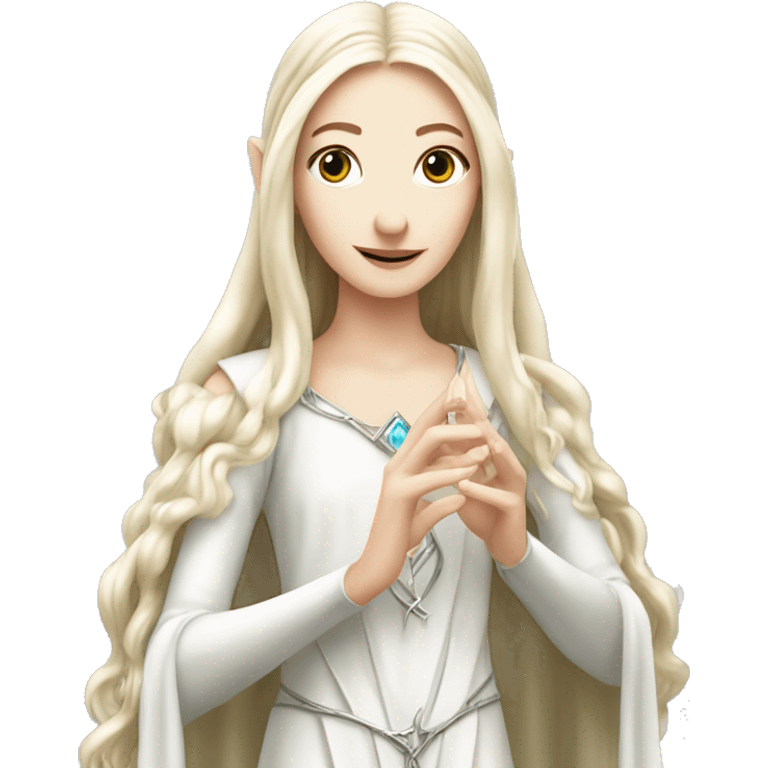 Galadriel With a Silver Ring on one finger emoji