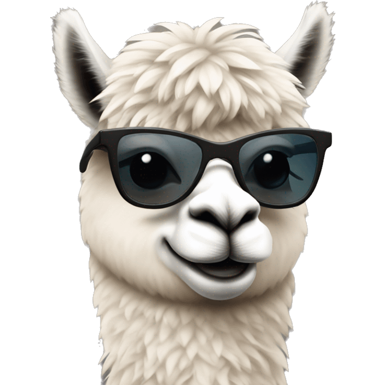 alpaca software developer with sunglasses emoji