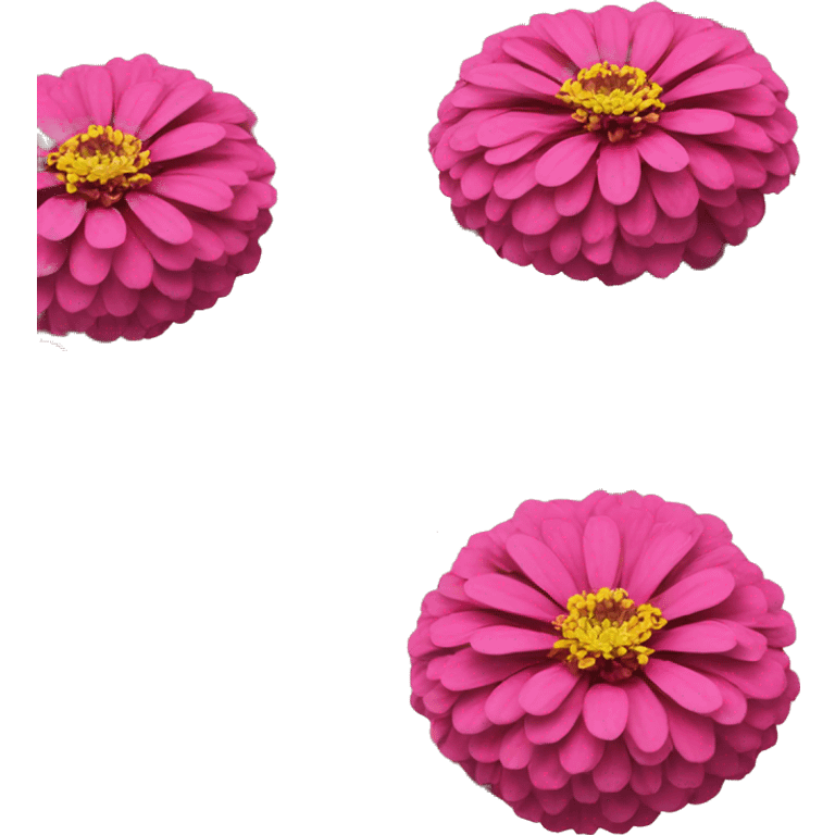 Zinnia flower emoji