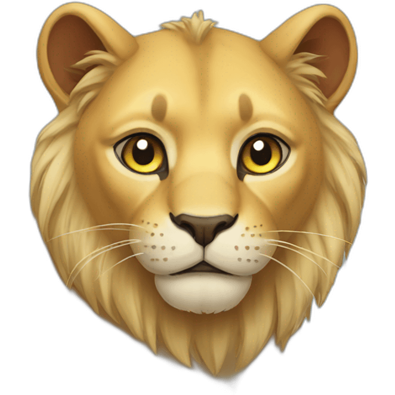 Lion cat emoji