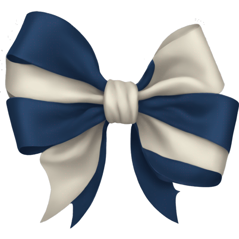 Navy blue bow  emoji