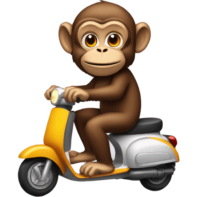 monkey on a scooter emoji