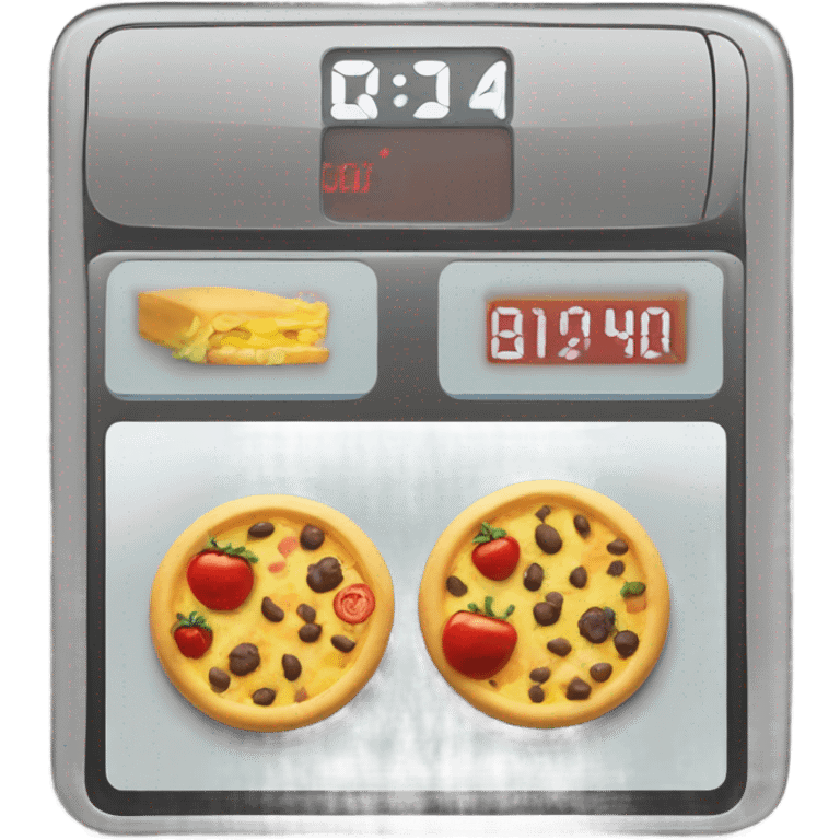 📊 Calorie Tracker – A digital screen showing calorie count. emoji