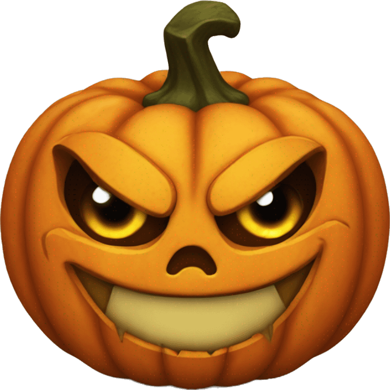 evil pumpkin emoji