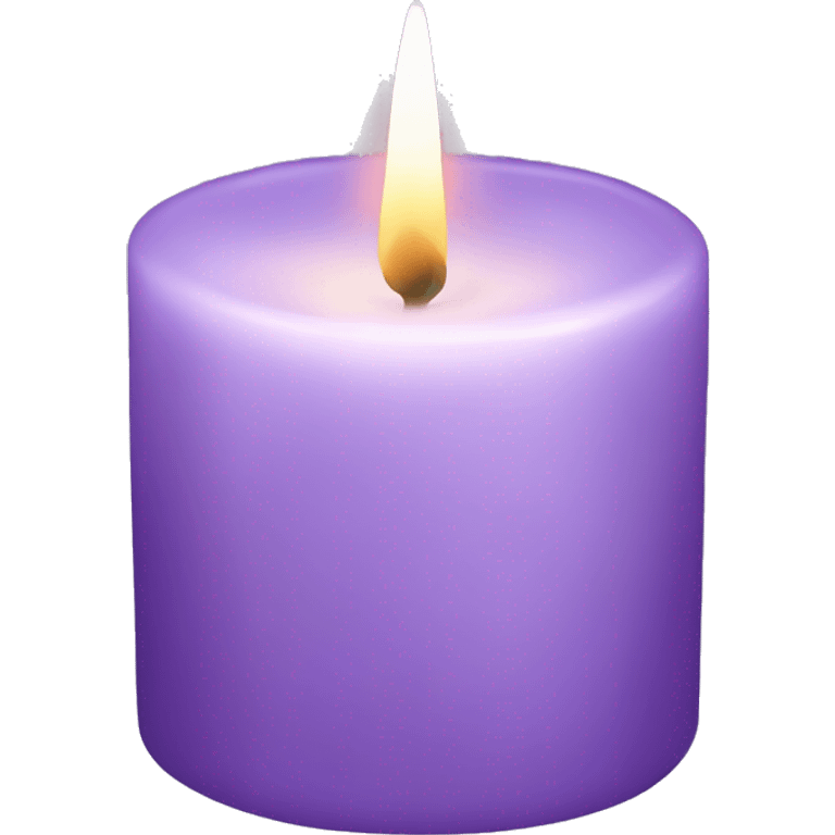 Lilac lavender candle  emoji