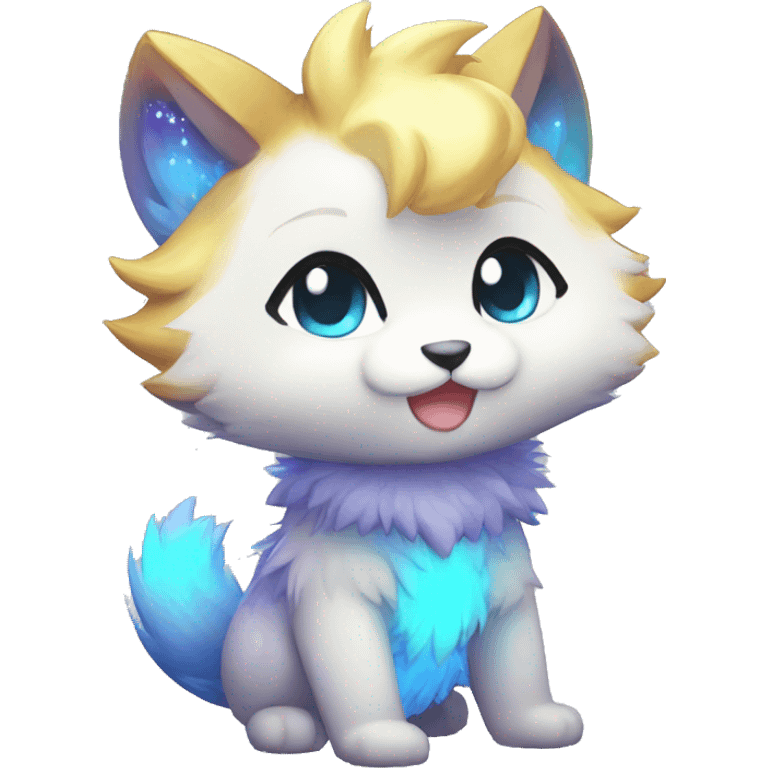  High quality detailed Cute Cool Kawaii stylish Pretty Chibi Fur-Sona Shiny Colorful Sparkly Fakemon Full Body emoji