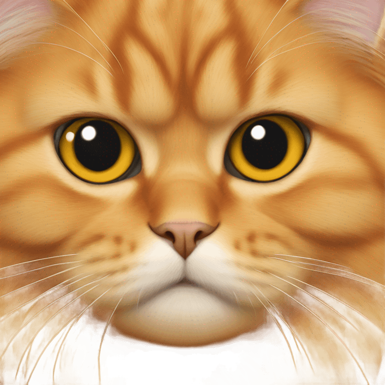 Orange Persian cat emoji