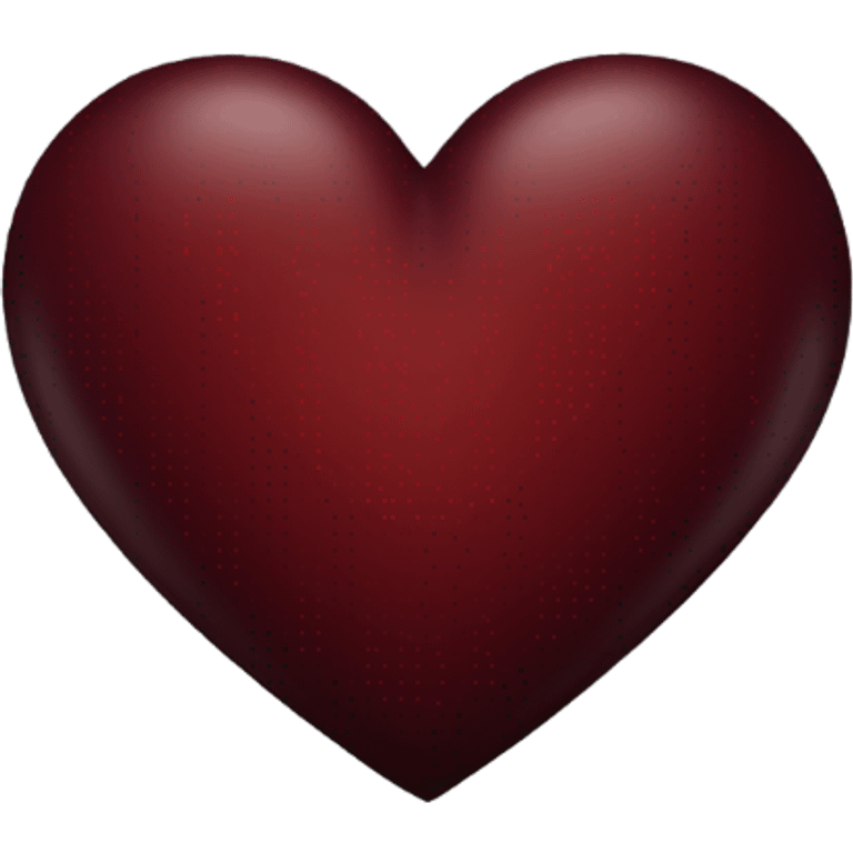 dark red heart emoji