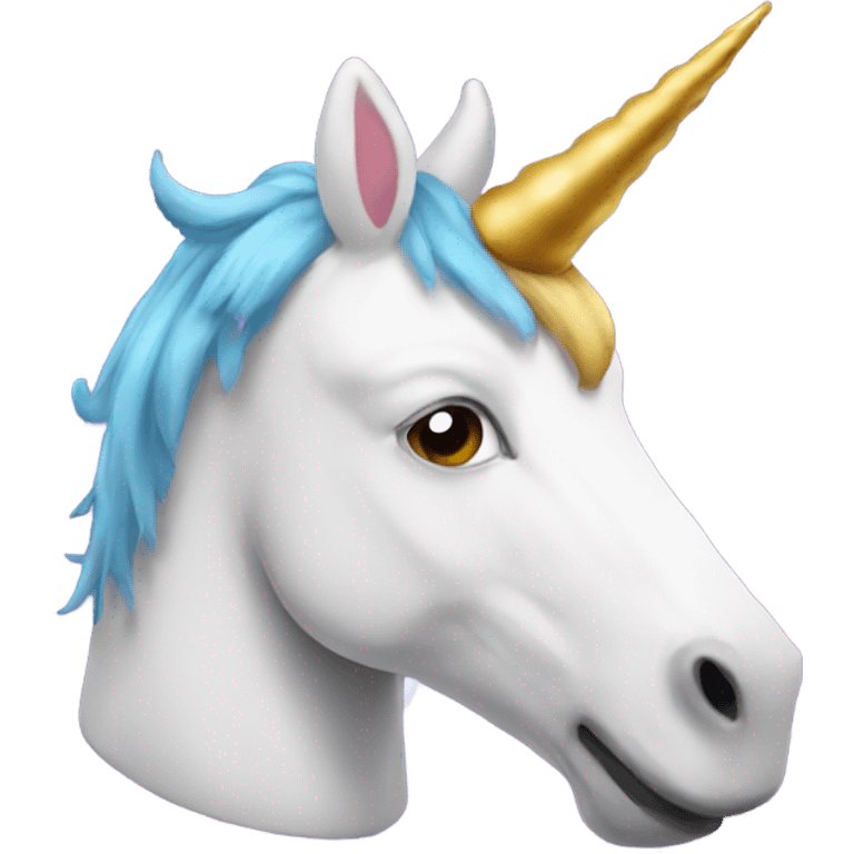 Unicorn with a monkey hat emoji