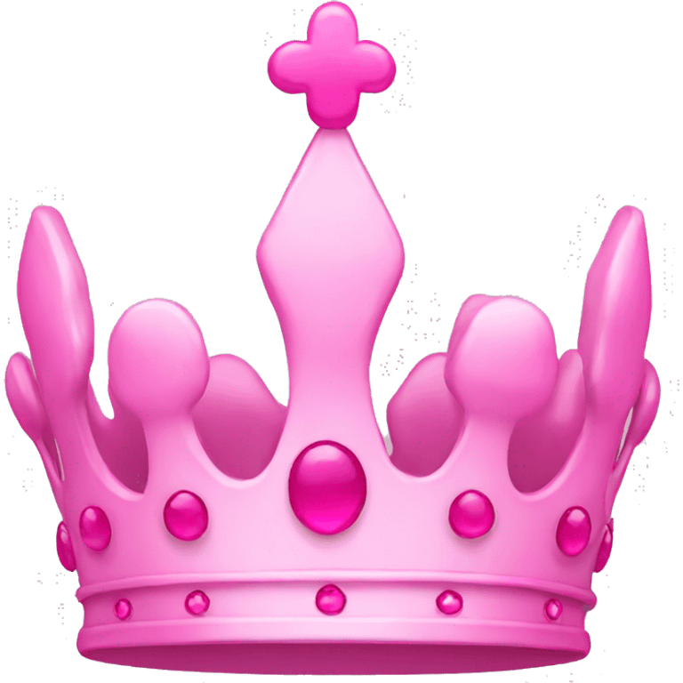 Pink princess crown emoji