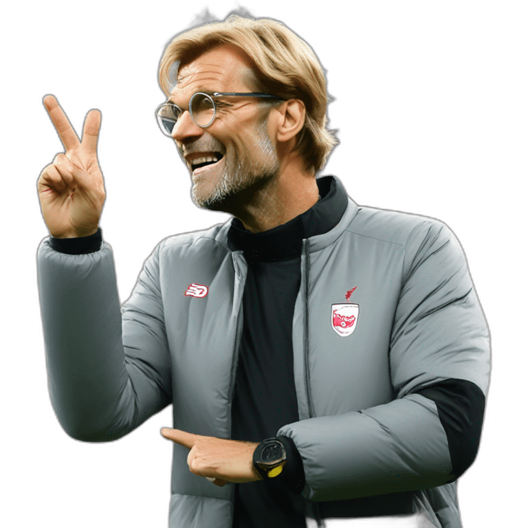 jurgen Klopp is doing "chef's kiss" gesture emoji