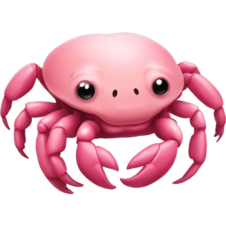 Pink mole crab emoji