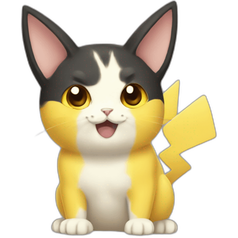 Cat pikachu emoji