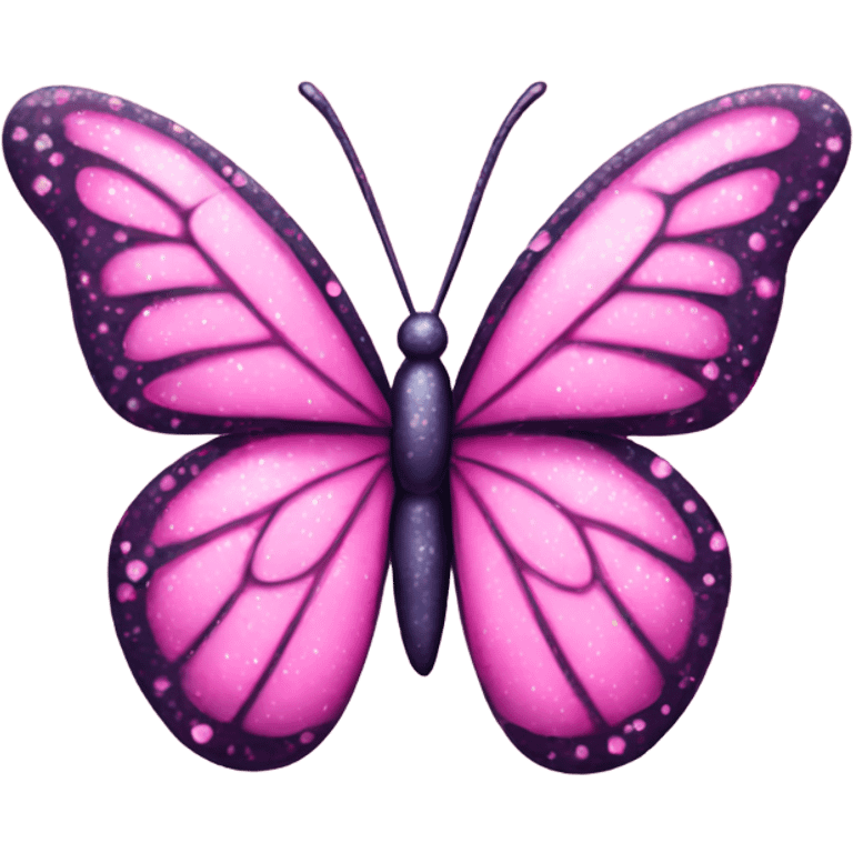 pink sparkle butterfly emoji