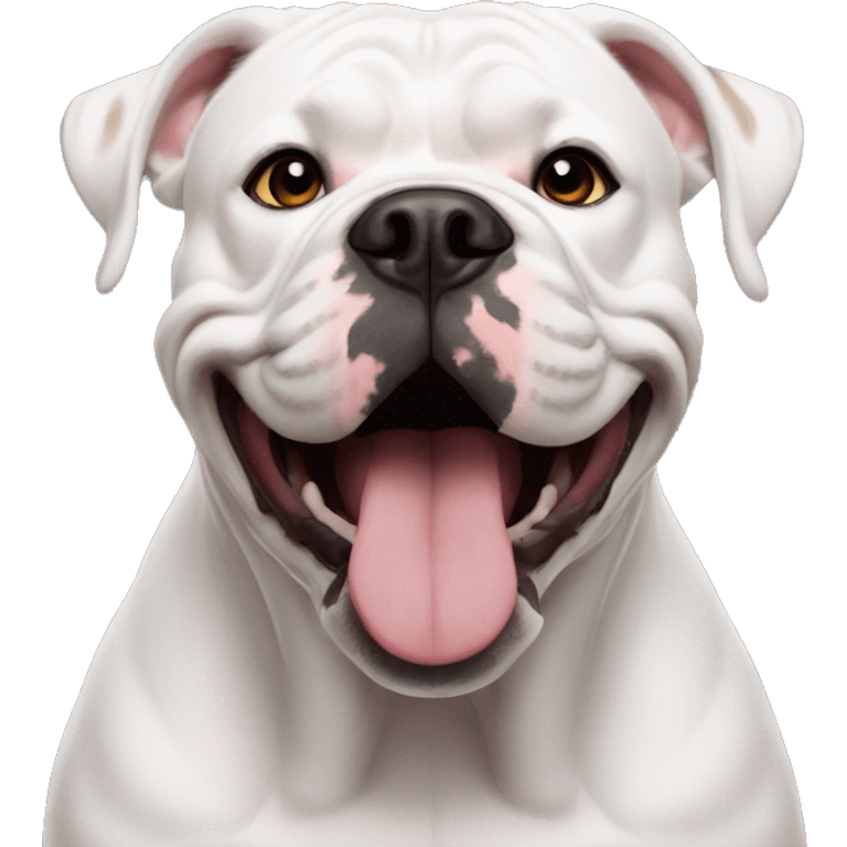 American bulldogs funny face emoji