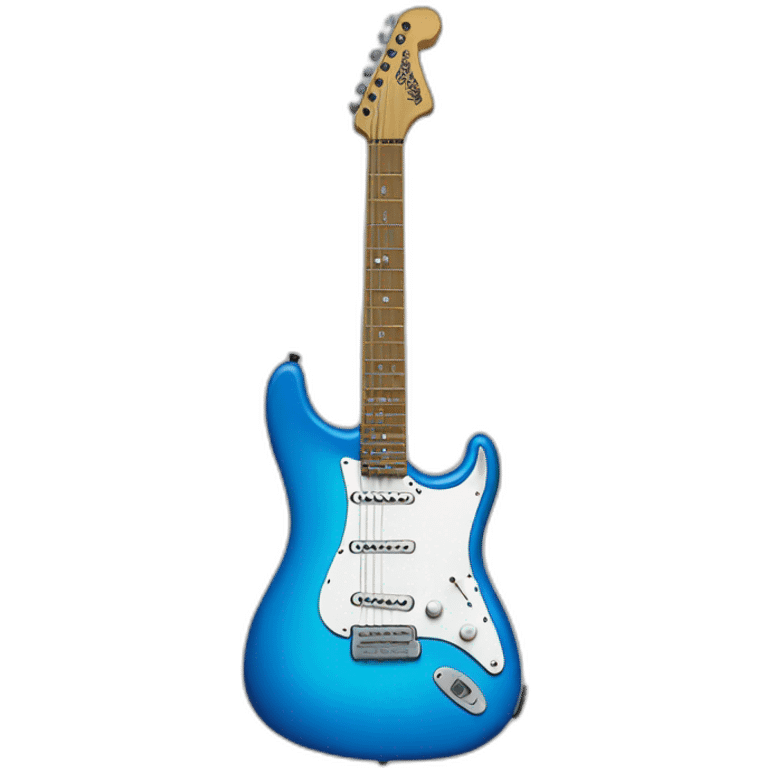 blue electric guitar emoji