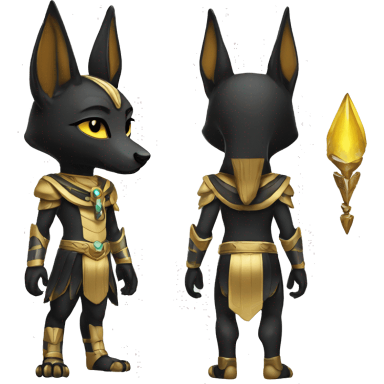 Chibi Anubis Full Body emoji