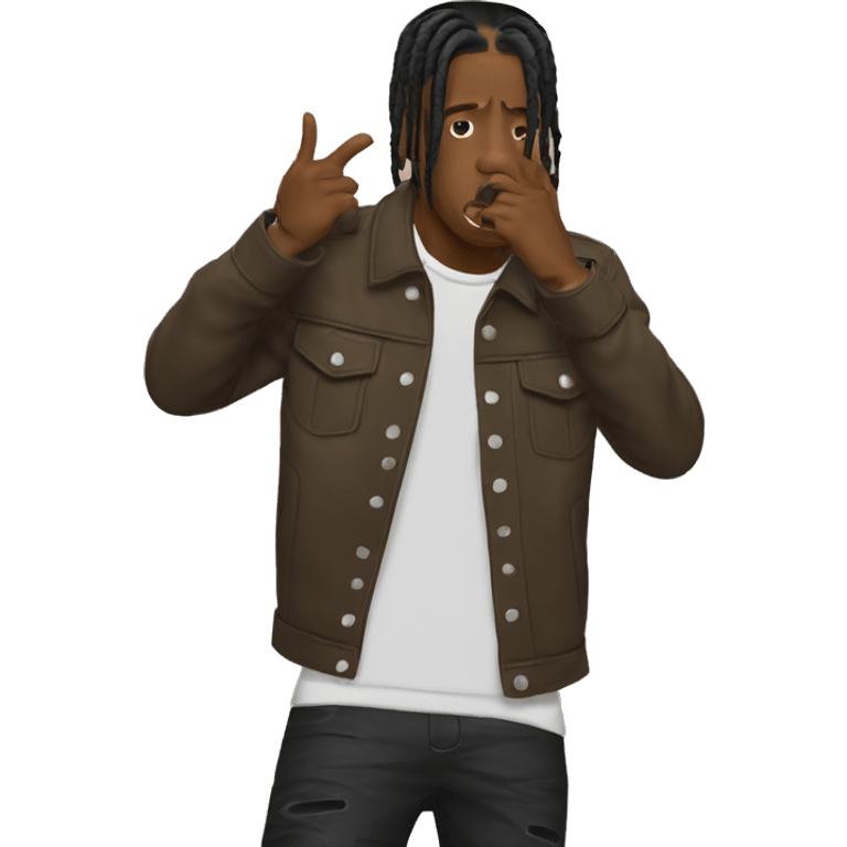 Travis Scott telling you to be quiet  emoji