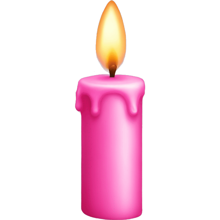 Pink candle  emoji