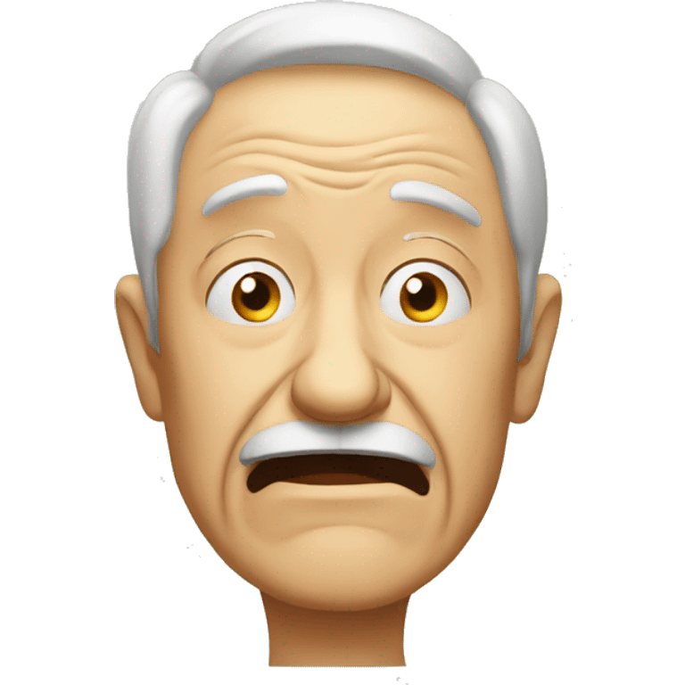 disoriented elderly emoji