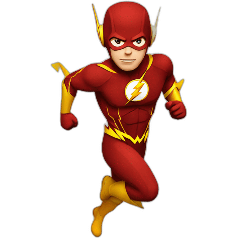 the flash is running emoji