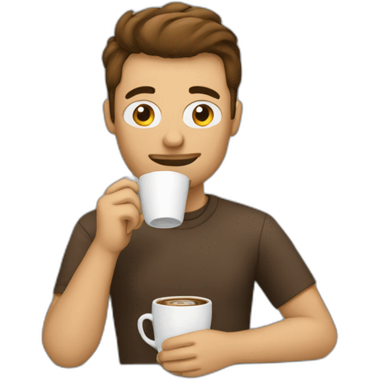 Software engineer drinking coffee emoji