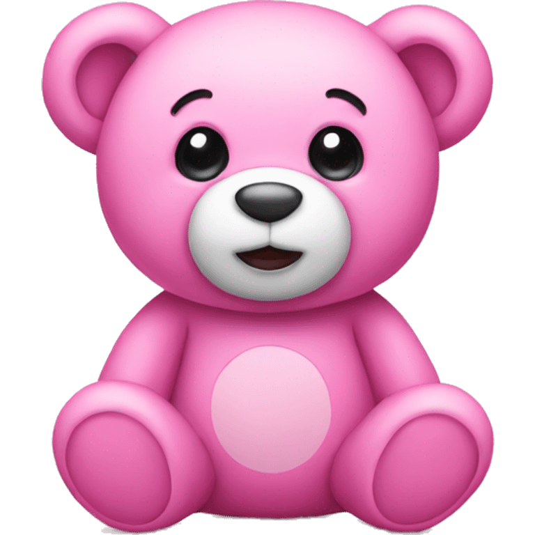 Pink teddy  emoji