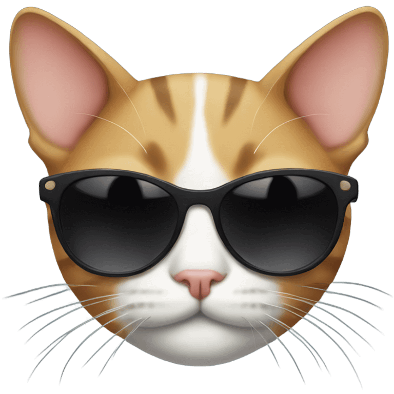 Cat with sunglasses  emoji