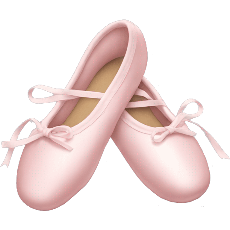 Pale pink ballet shoes emoji