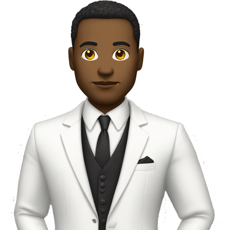 Ai white suit gangster  emoji