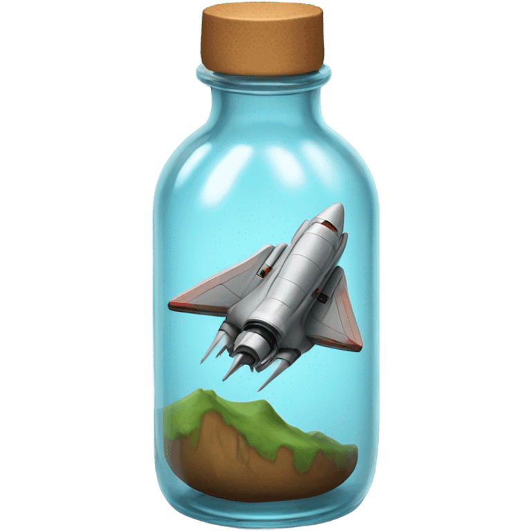 starship in bottle emoji