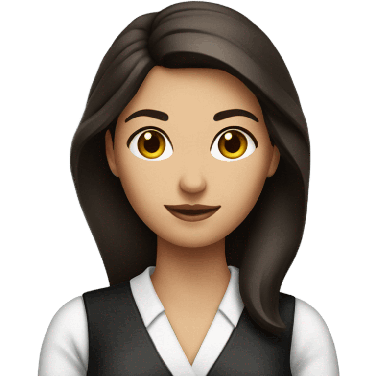 Brunette bartender emoji