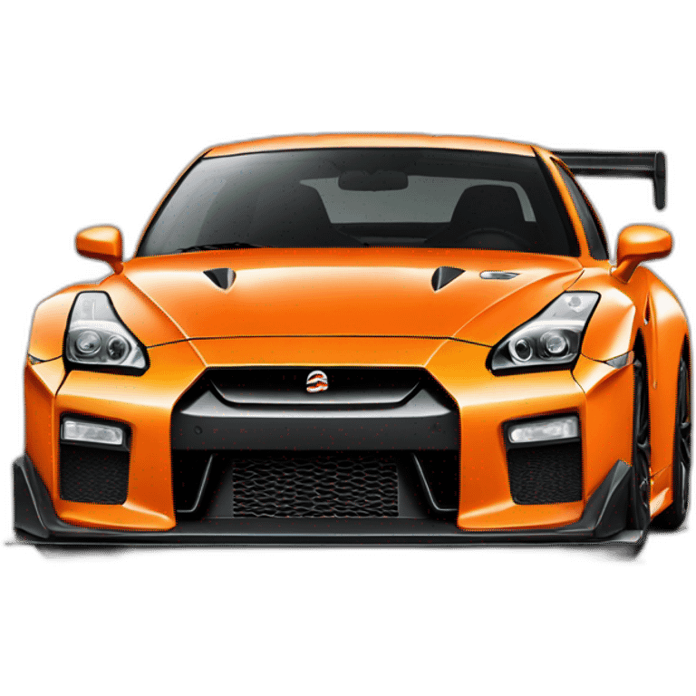 Nissane gtr orange emoji